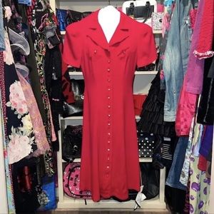 VTG Betsey Johnson Button Down Dress